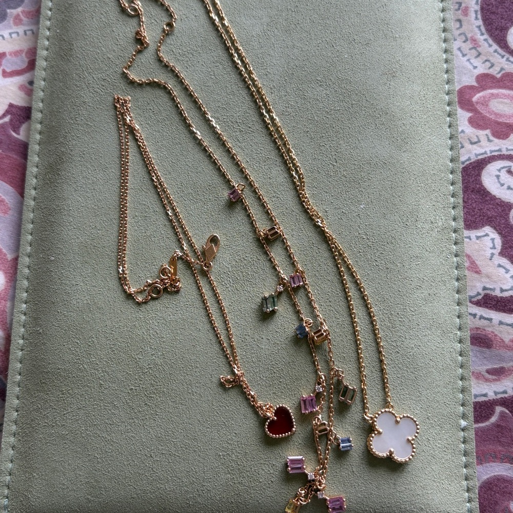Suzanne Kalan bold pastel sapphire cascade necklace - Picture 13 of 14